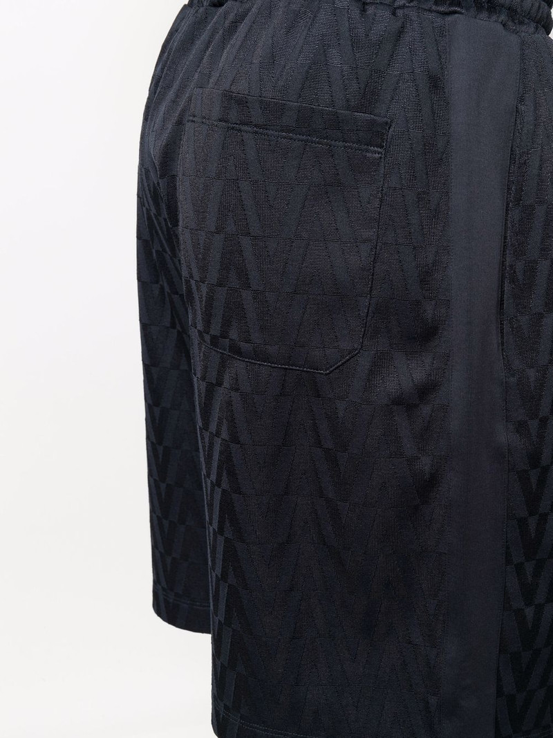 monogram jersey track shorts 5