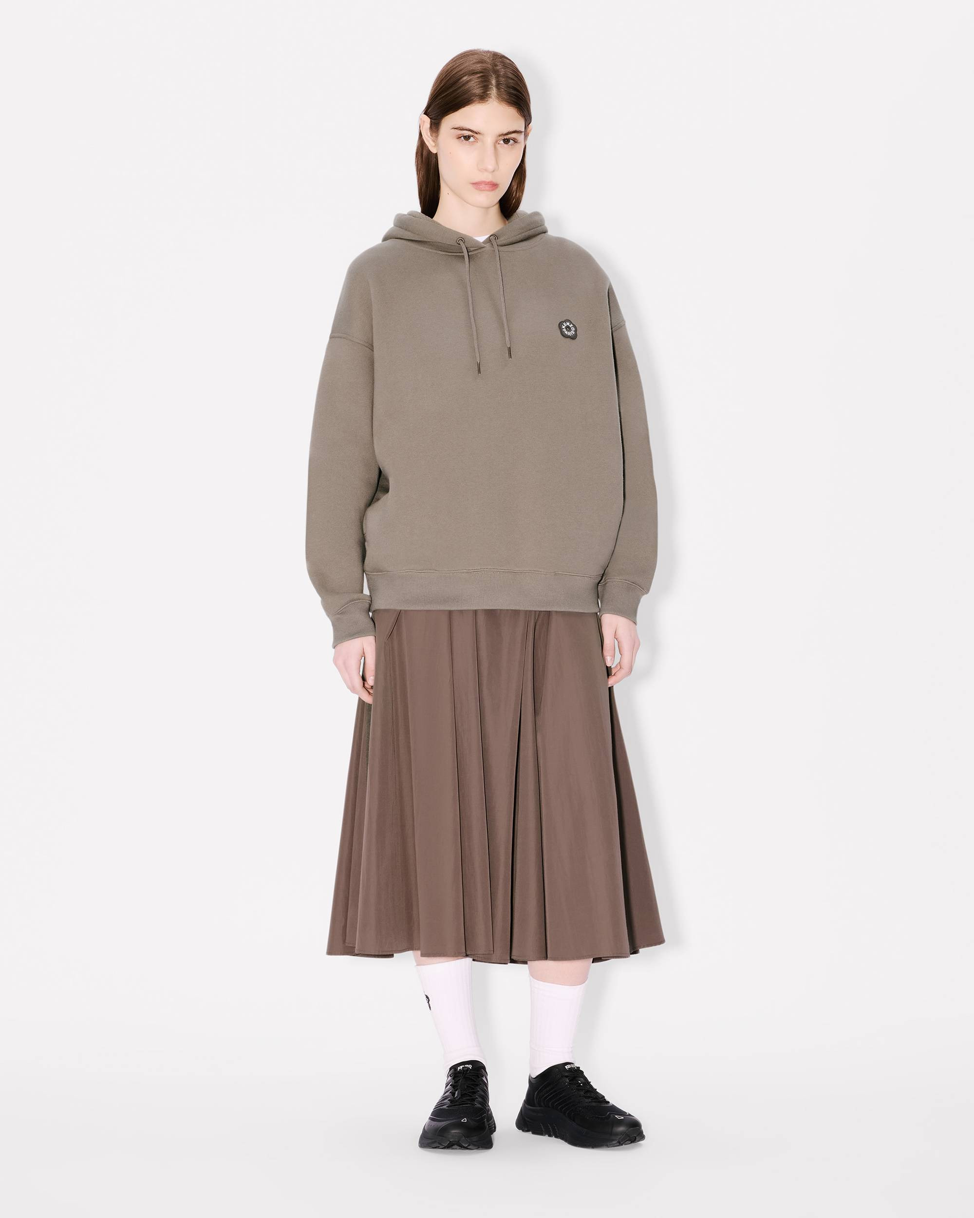 'Boke Flower 2.0' embroidered oversized hoodie in cotton - 5