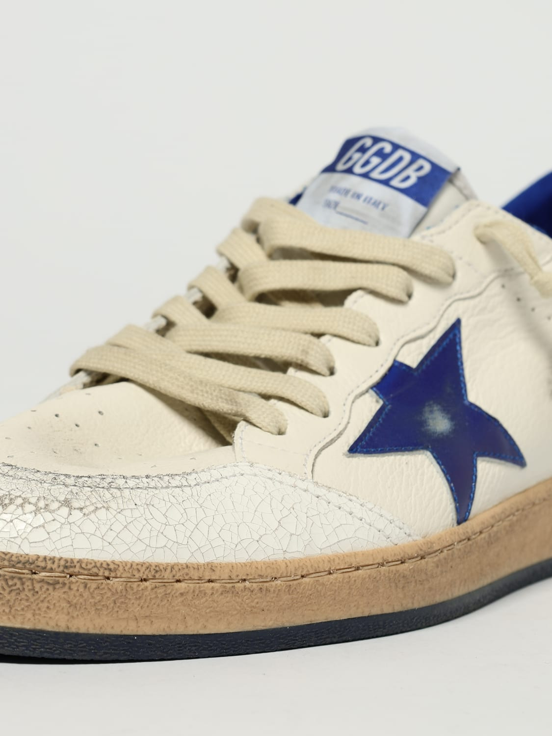 Golden Goose Ball Star sneakers in used leather - 4