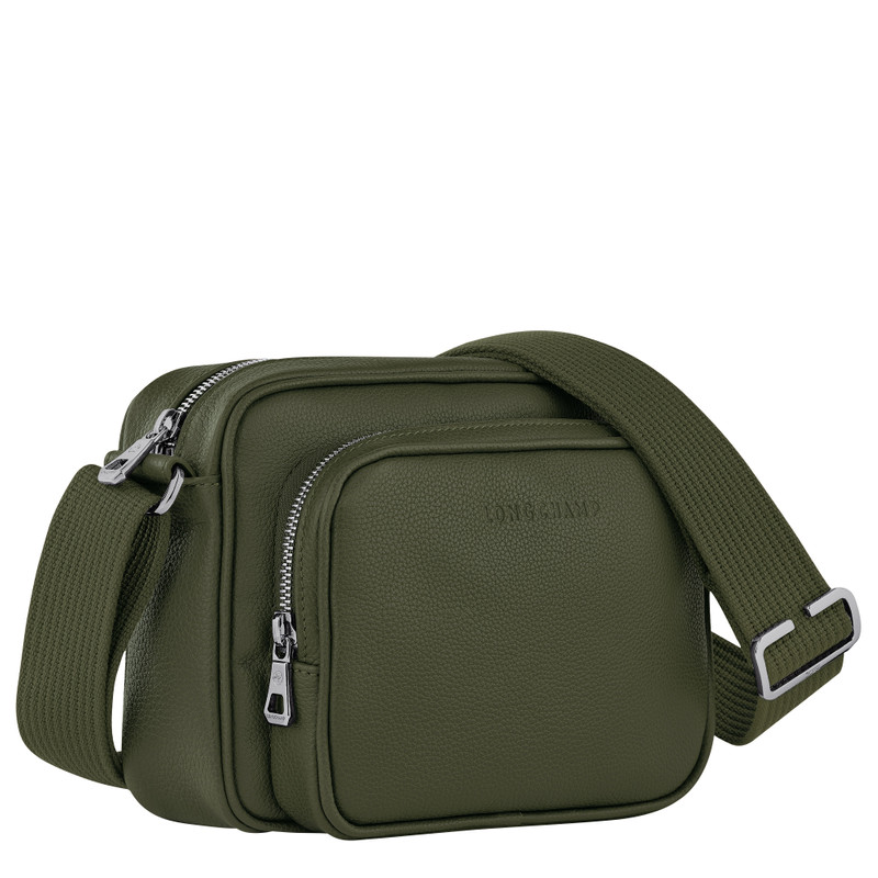 Longchamp Le Foulonné S Camera bag Khaki - Leather outlook