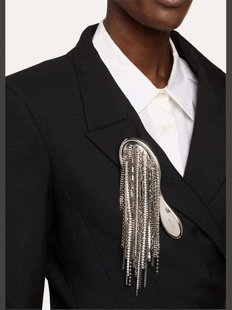 Alexander McQueen Banshee Chain Brooch outlook