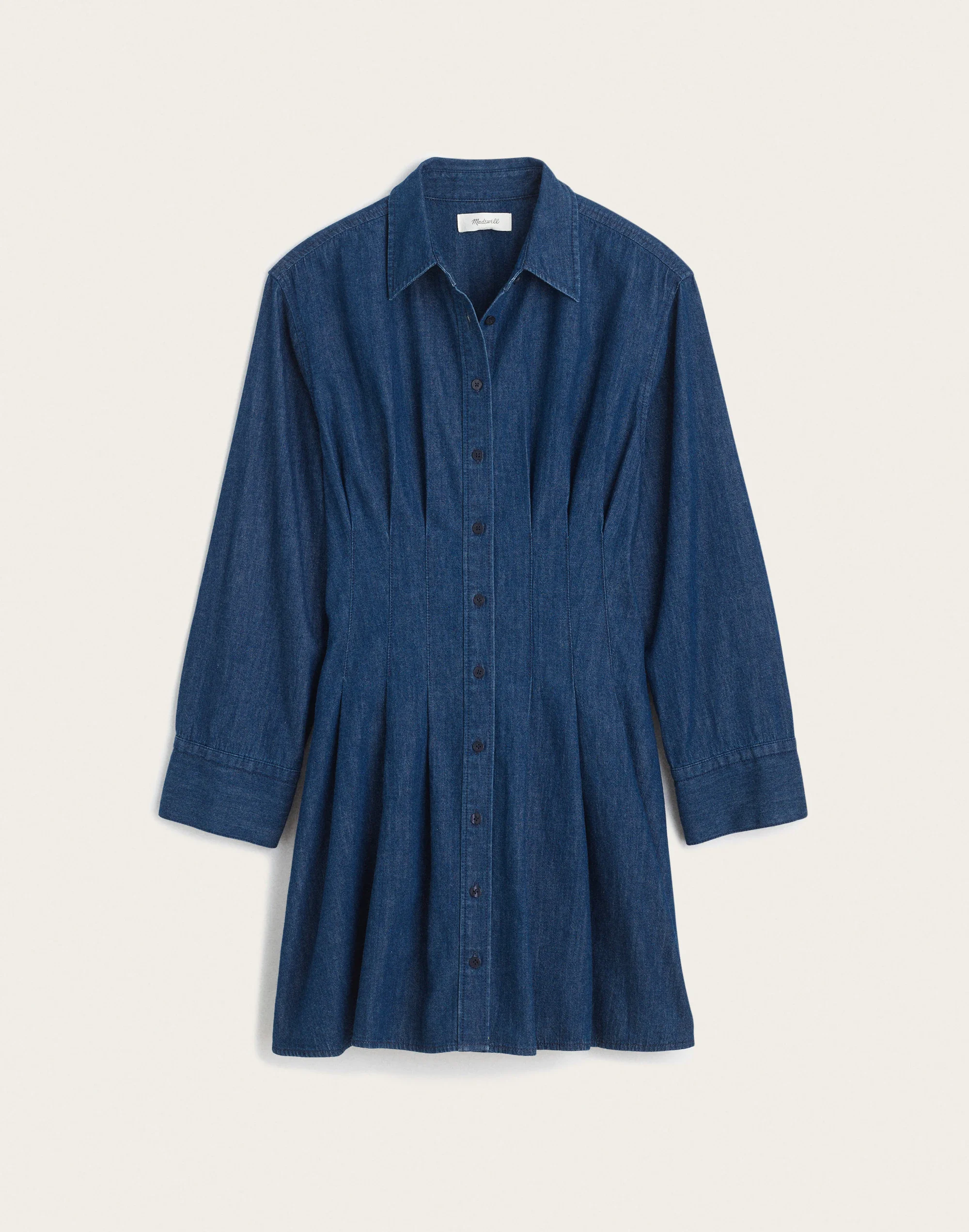 The Chrissy Denim Mini Shirtdress - 1