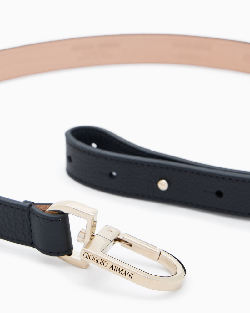 GIORGIO ARMANI PEBBLED LEATHER BELT outlook