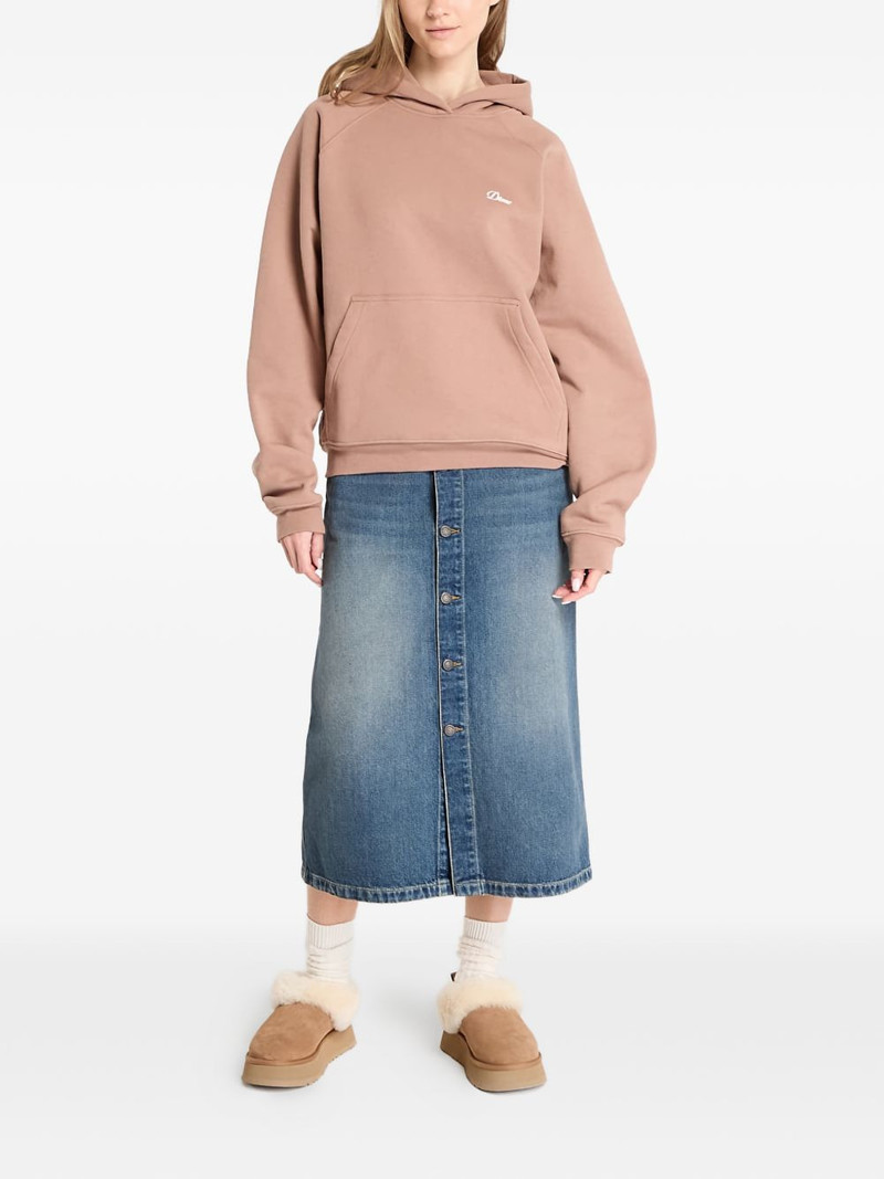 Dime logo-detail pouch-pocket hoodie outlook