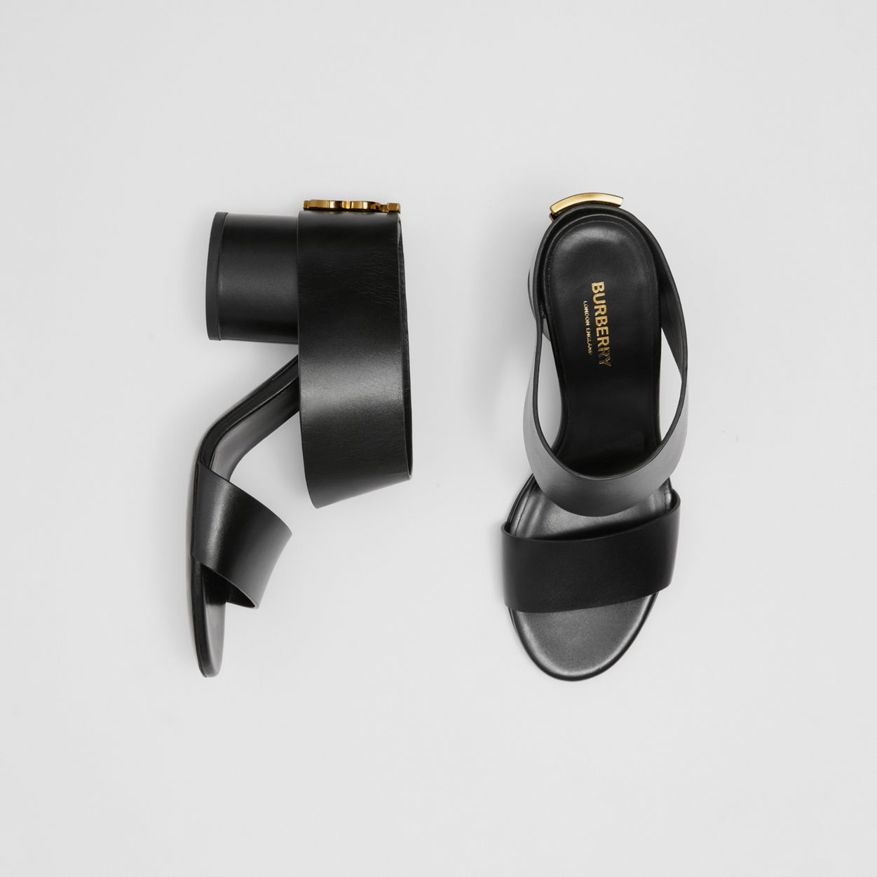 Monogram Motif Leather Block-heel Sandals - 2