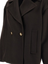 Max Mara Studio double-breasted peacoat - 2626086091600 | REVERSIBLE