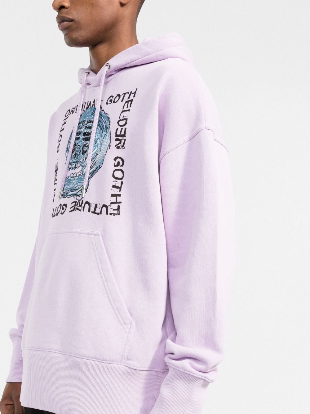 logo-print oversized hoodie - 3