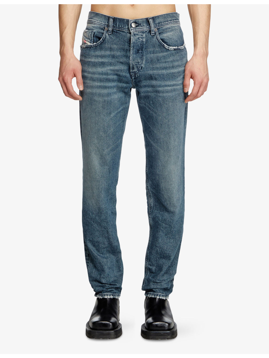 2023 D-Finitive Tapered-Leg Regular-Fit Denim-Blend Jeans - 3