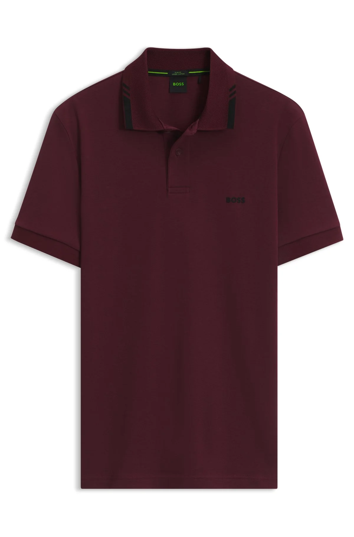 COTTON SLIM-FIT POLO SHIRT WITH CONTRAST TRIMS - 1