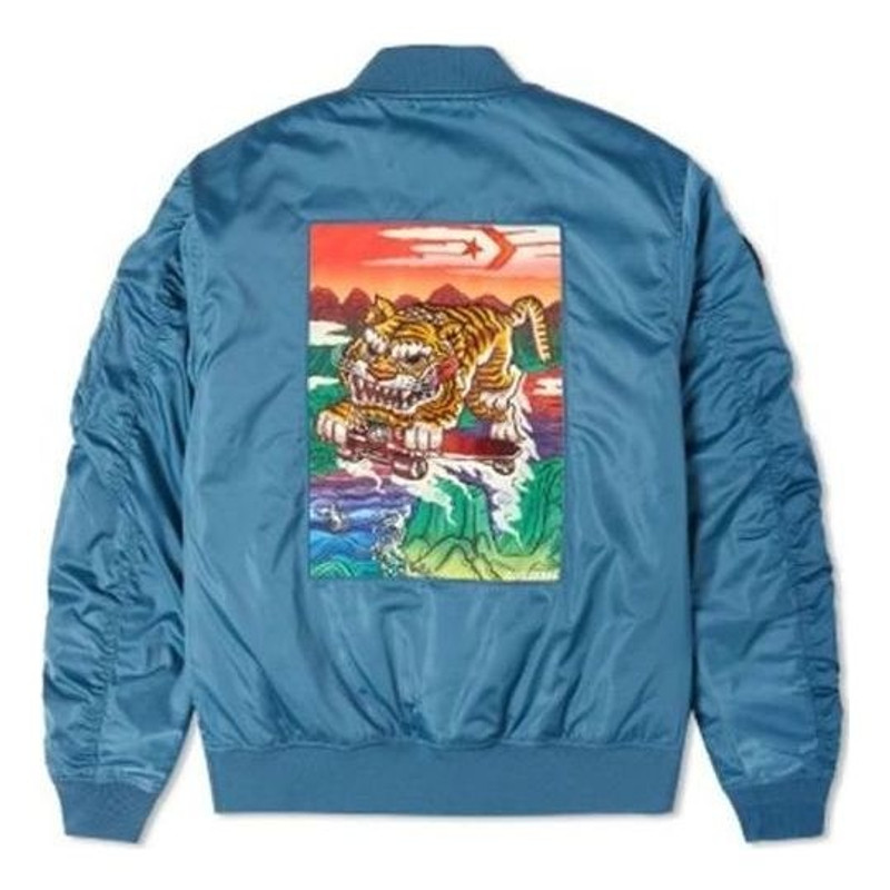 Converse Converse CNY Tiger Bomber Jacket 'Blue Multi' 10024146-A01 outlook