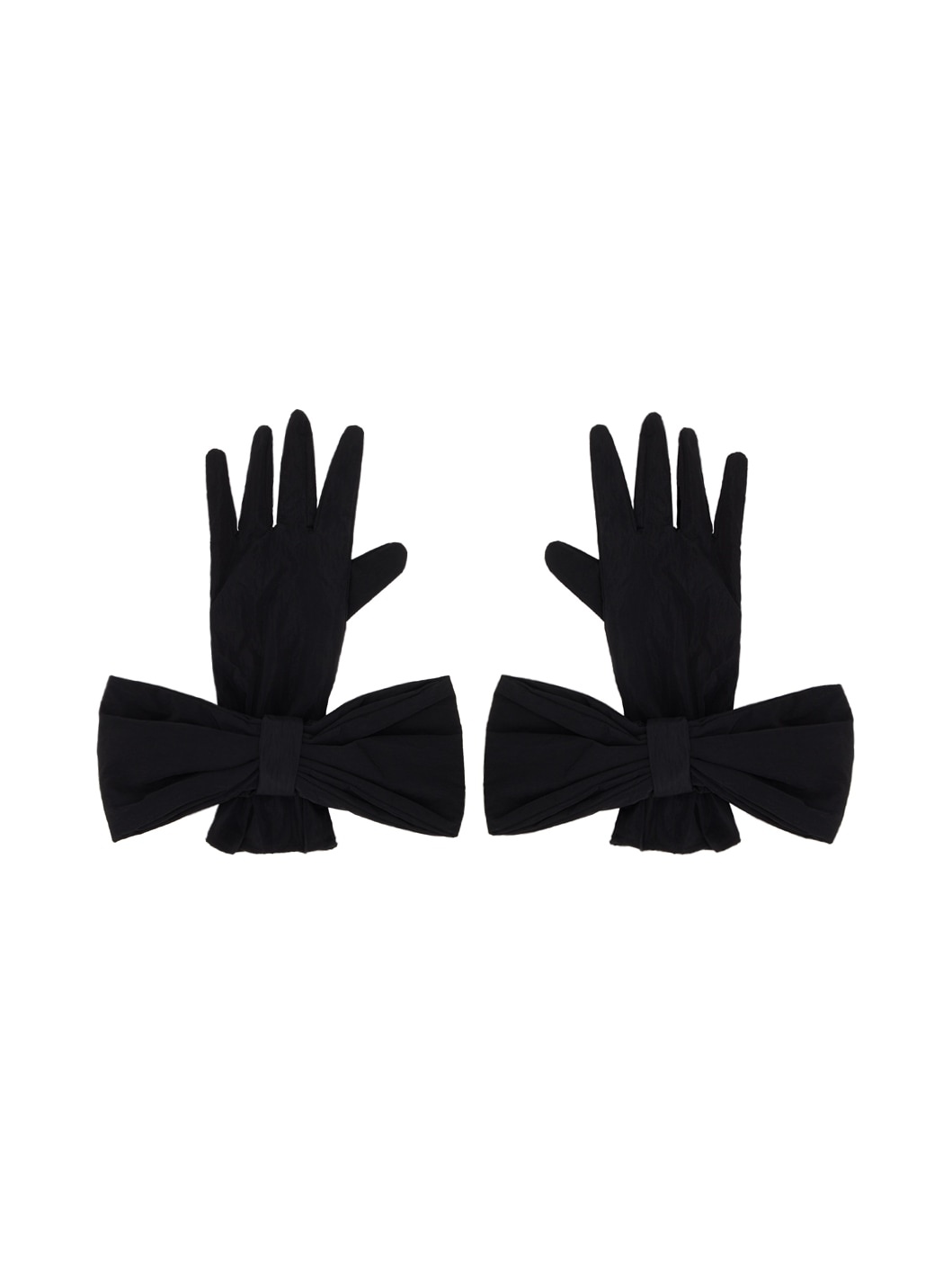 SSENSE Exclusive Black Bow Gloves - 1