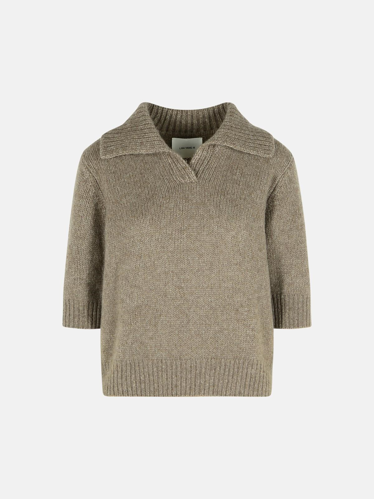 'LAILAI' CASHMERE NOUGAT SWEATER - 1