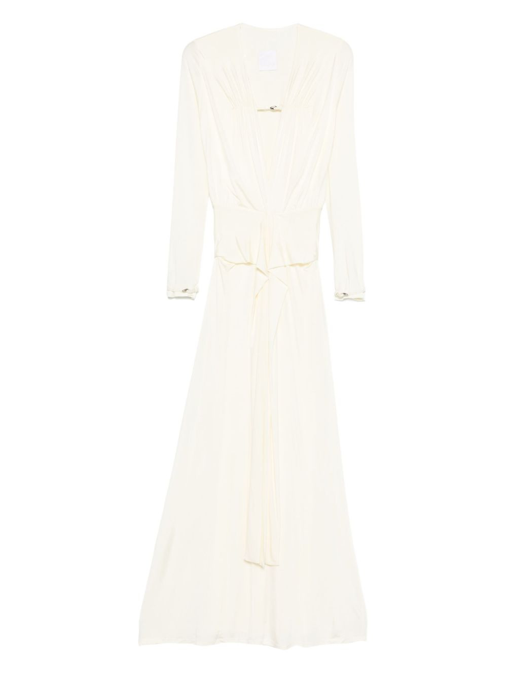 Filomena long-sleeve wrap dress - 1
