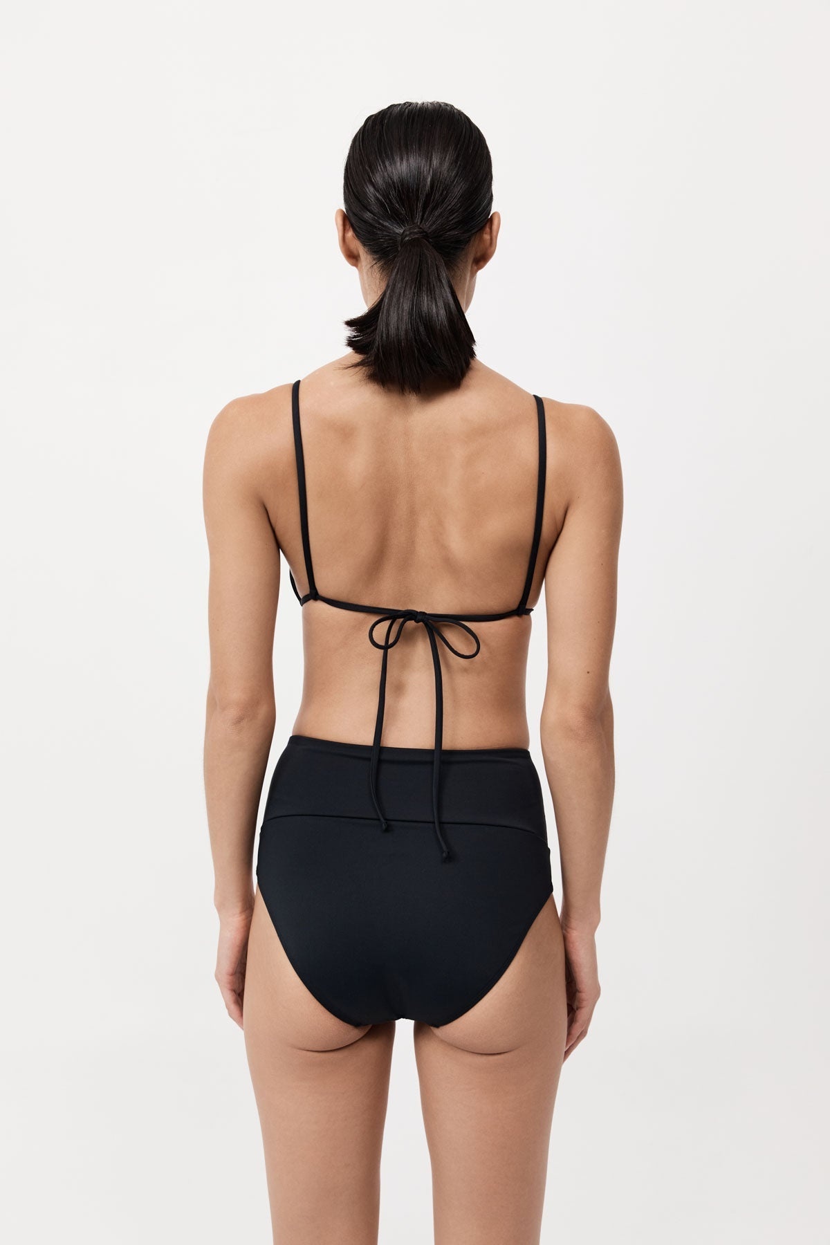 High Waisted Briefs - Black - 5