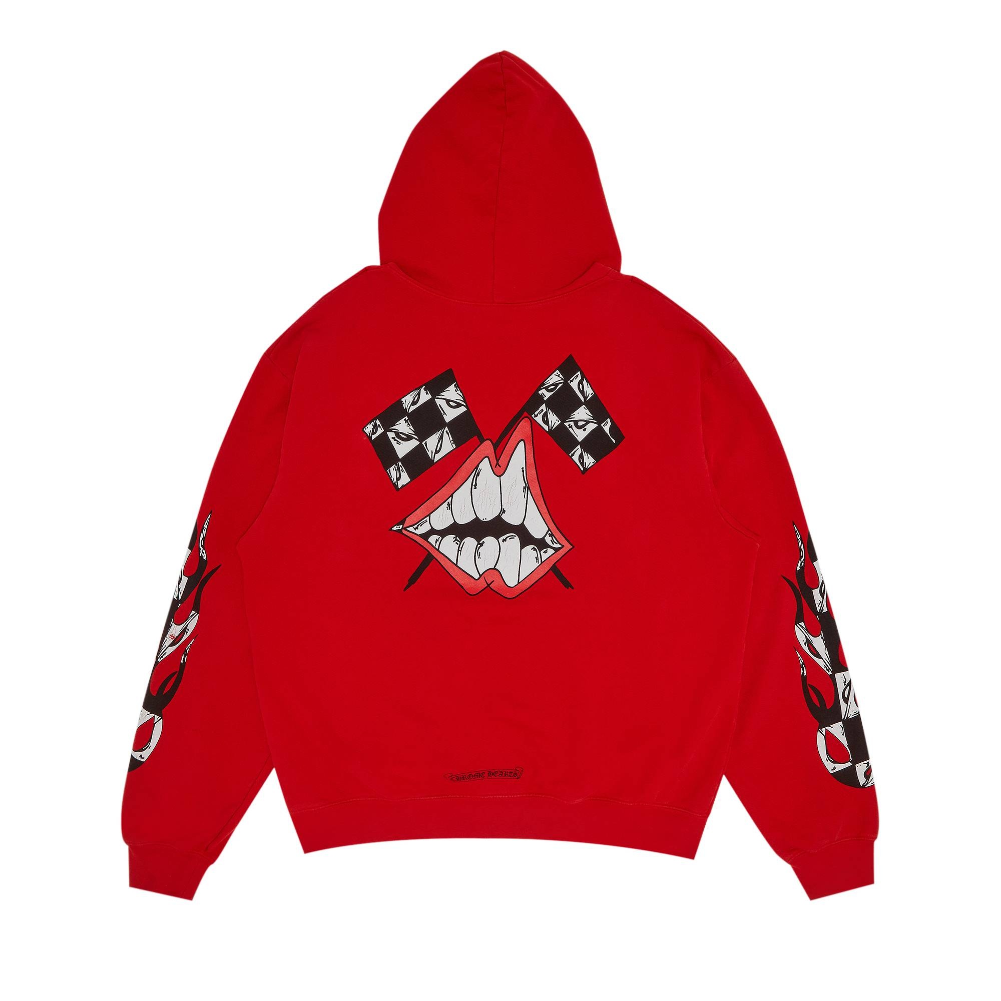 Chrome Hearts x Matty Boy Flames Hoodie 'Red' - 2