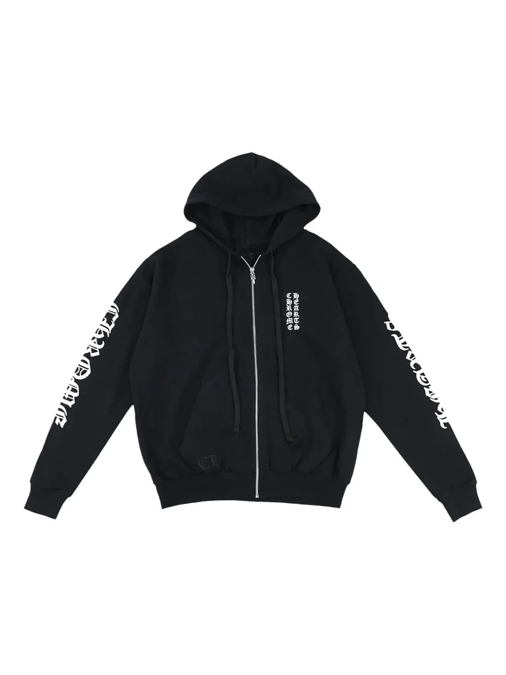 logo-print zip-up hoodie - 1