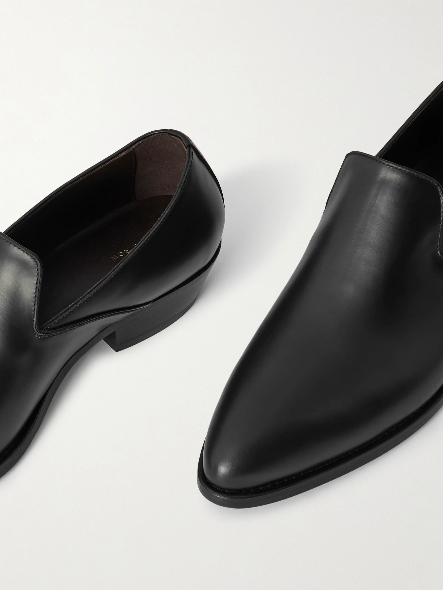 Western leather loafers Black - 4