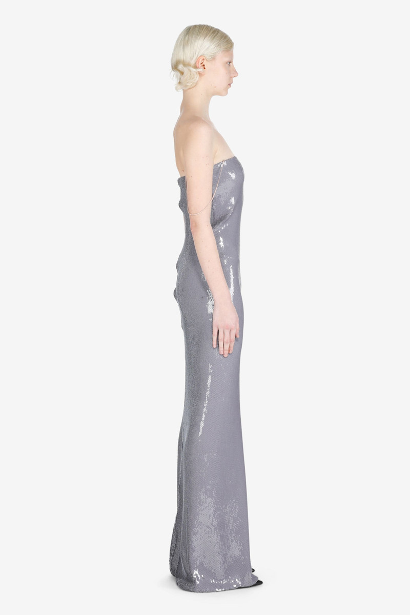 SEQUIN-EMBELLISHMENT STRAPLESS MAXI DRESS 3