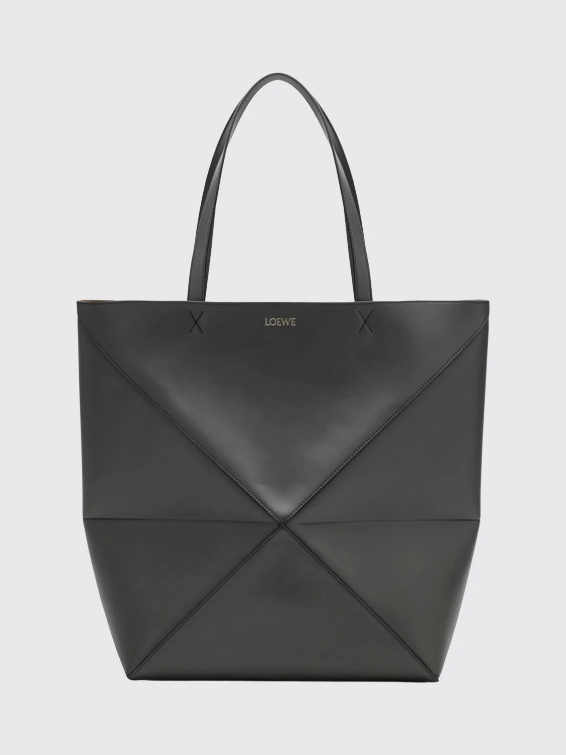 Loewe Men Large Puzzle Fold Loewe Tote Bag In Calf Leather With Double Handle - 1