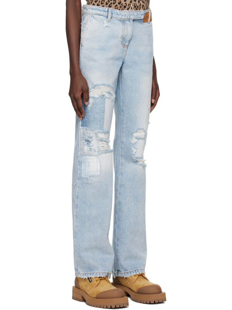 Blue Straight-Leg Jeans 2