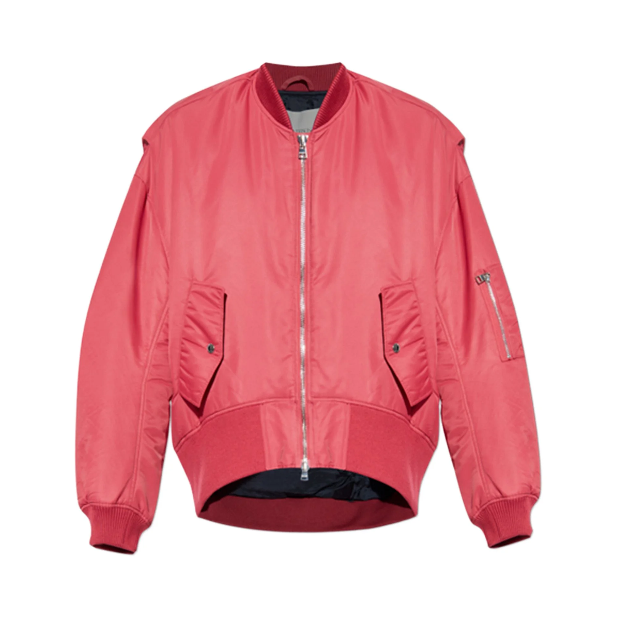 JW Anderson Oversized Curved Hem Bomber Jacket 'Red' - 1