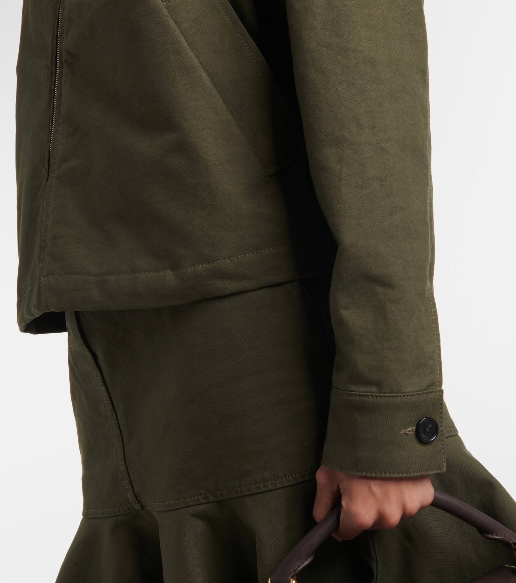Shearling-trimmed cotton twill blouson - 5
