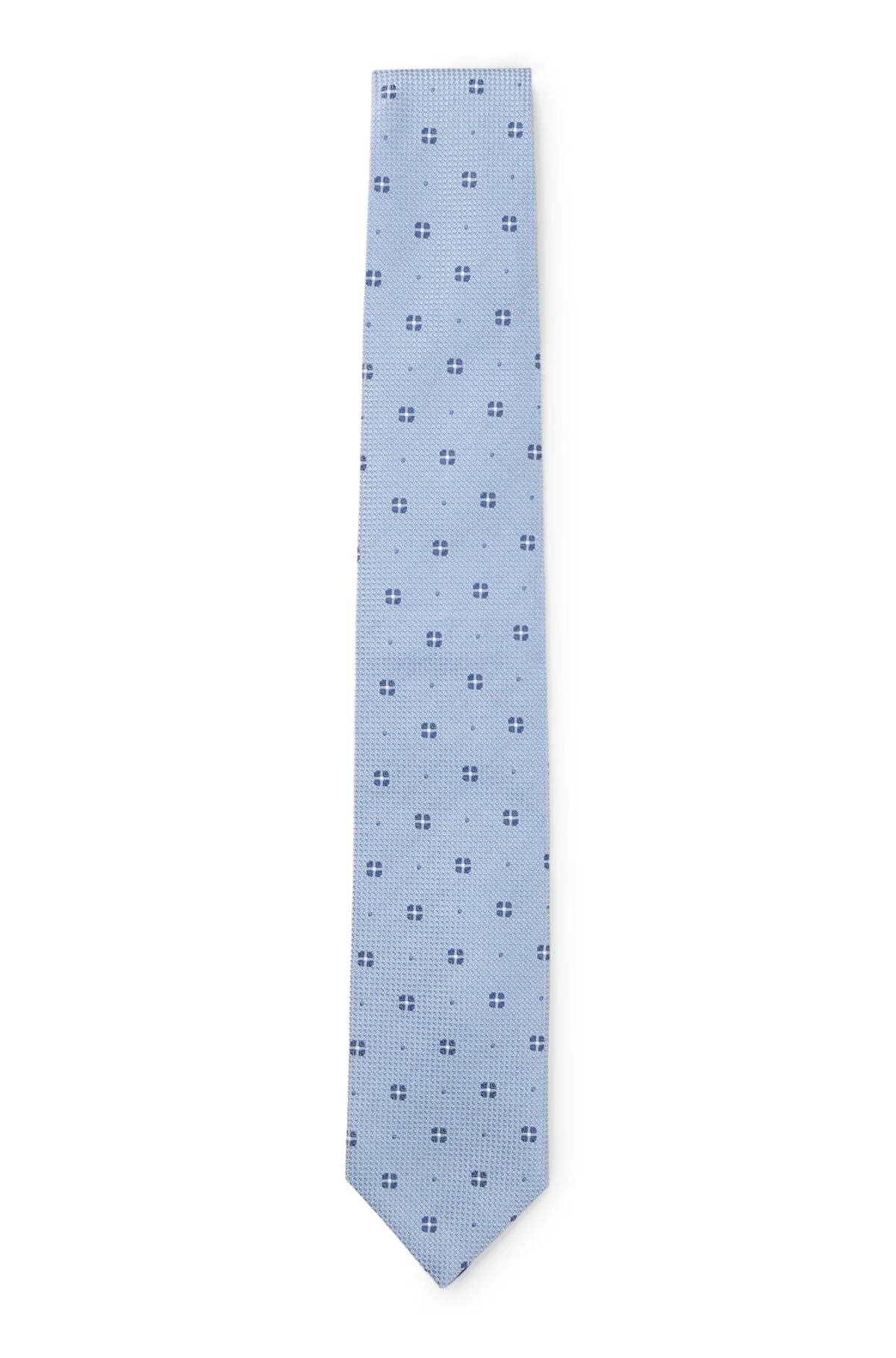 JACQUARD-PATTERN TIE IN SILK - 1