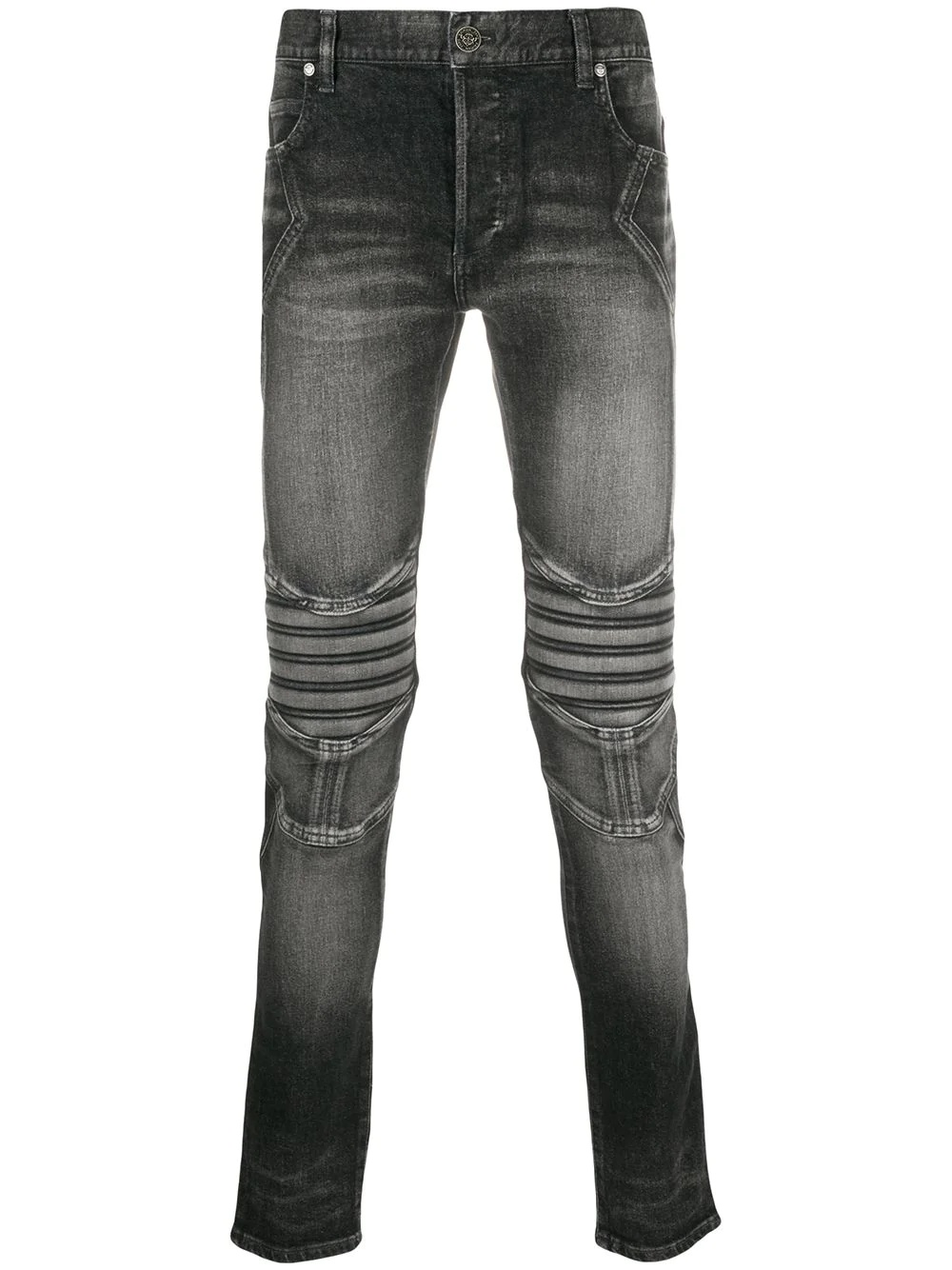 stonewashed skinny jeans - 1