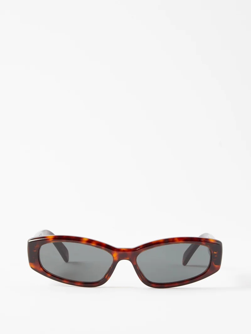 Cat-eye tortoiseshell acetate sunglasses - 1