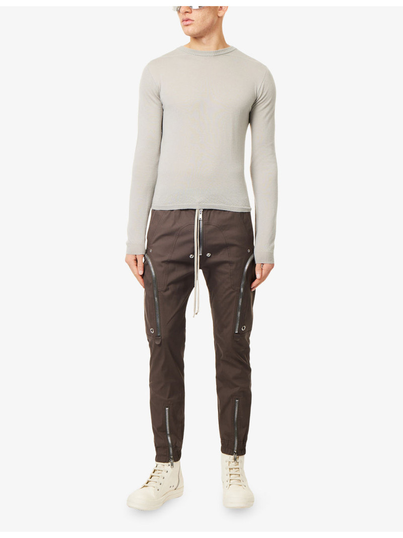 Rick Owens Cropped Biker Cashmere Jumper outlook