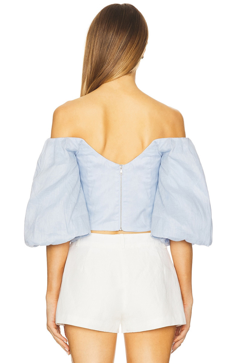 BARDOT Eva Linen Top outlook