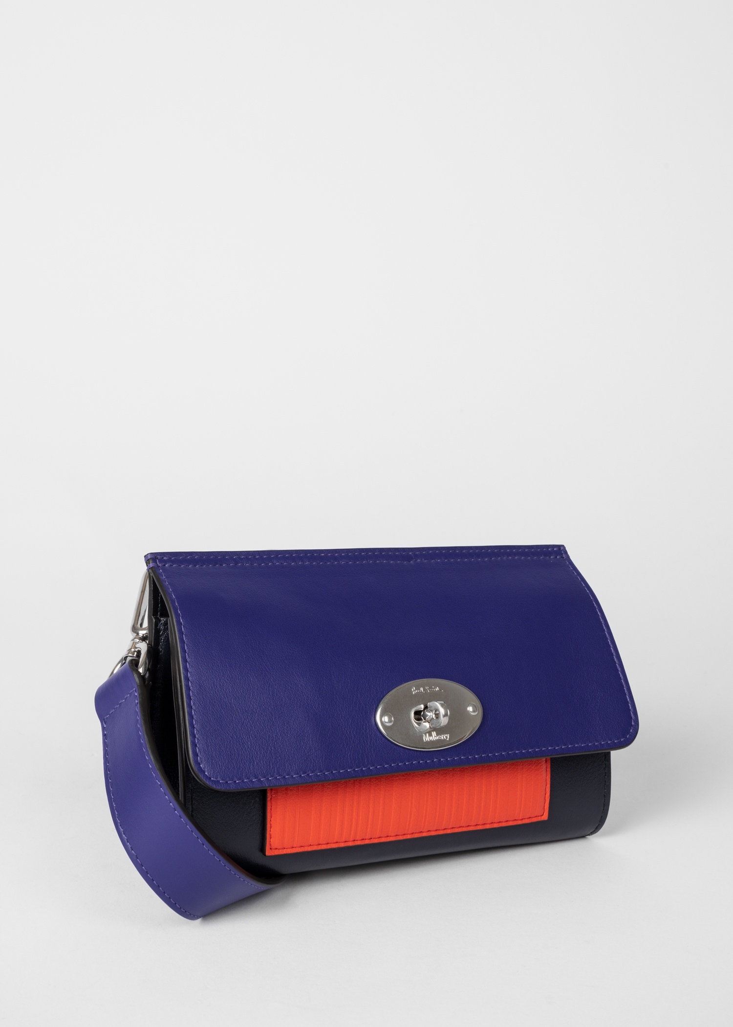 Mulberry x Paul Smith - Pigment Blue Antony Clip Bag - 2