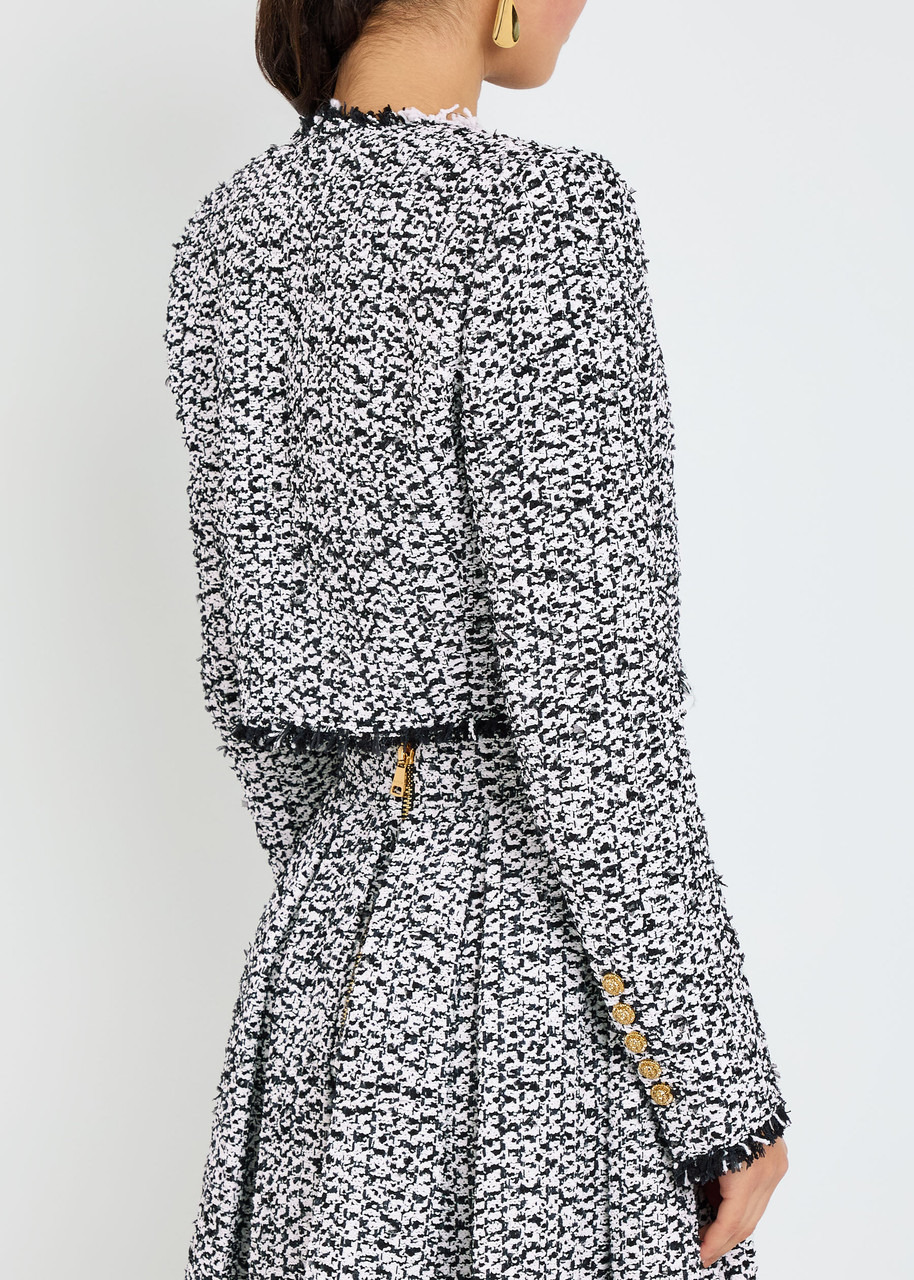 Balmain Fringed Tweed Jacket - 3