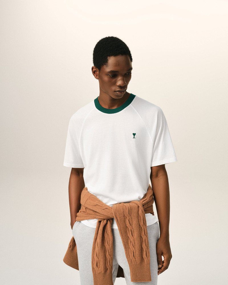 AMI Paris WHITE COTTON AMI DE COEUR T-SHIRT outlook