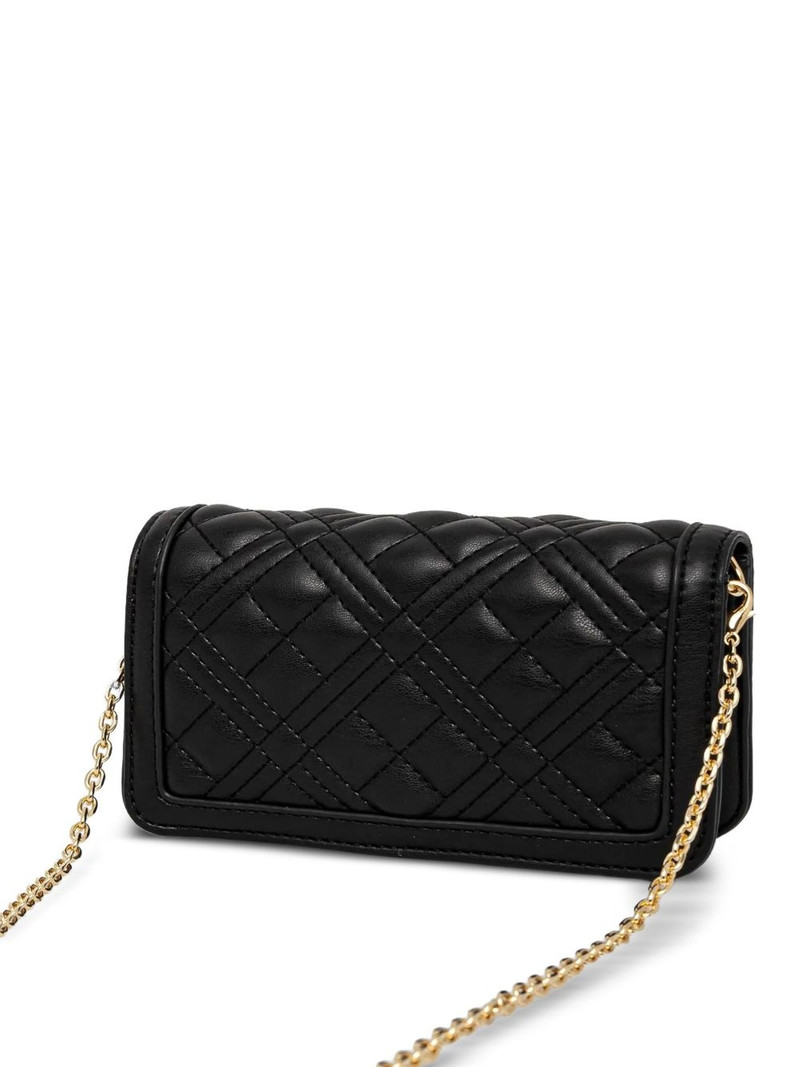 Moschino quilted leather shoulder bag outlook