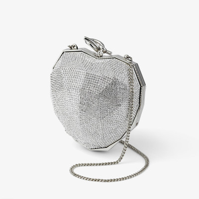 JIMMY CHOO Faceted Heart Clutch
Silver Lucite Faceted Heart Clutch Bag outlook