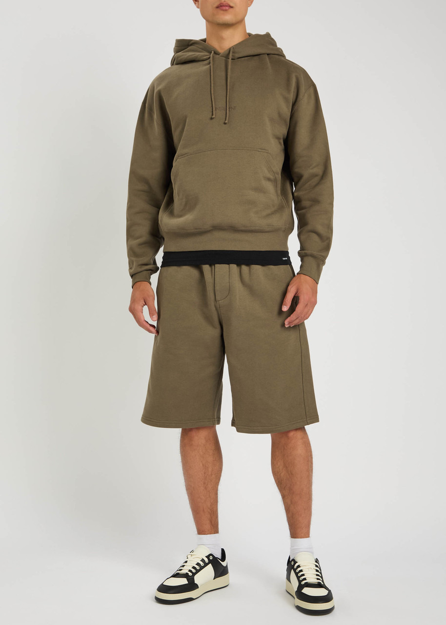 Saint Laurent Logo-embroidered Hooded Cotton Sweatshirt - 4