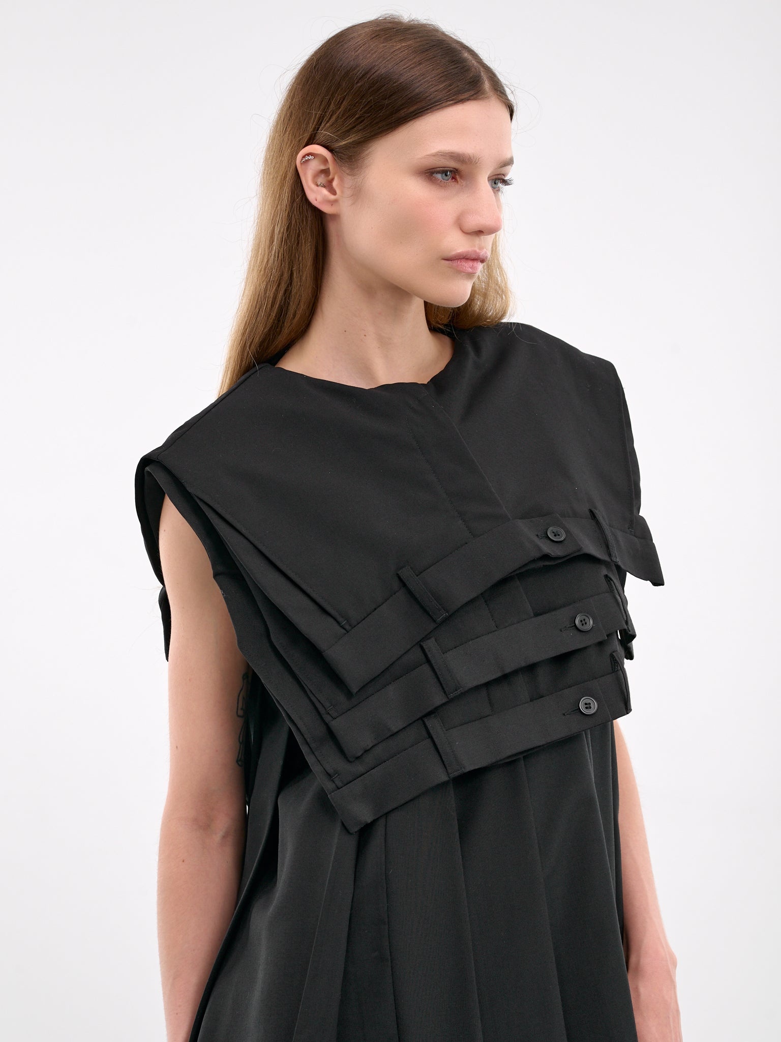 Deconstructed Suit Pant Mini Dress - 4