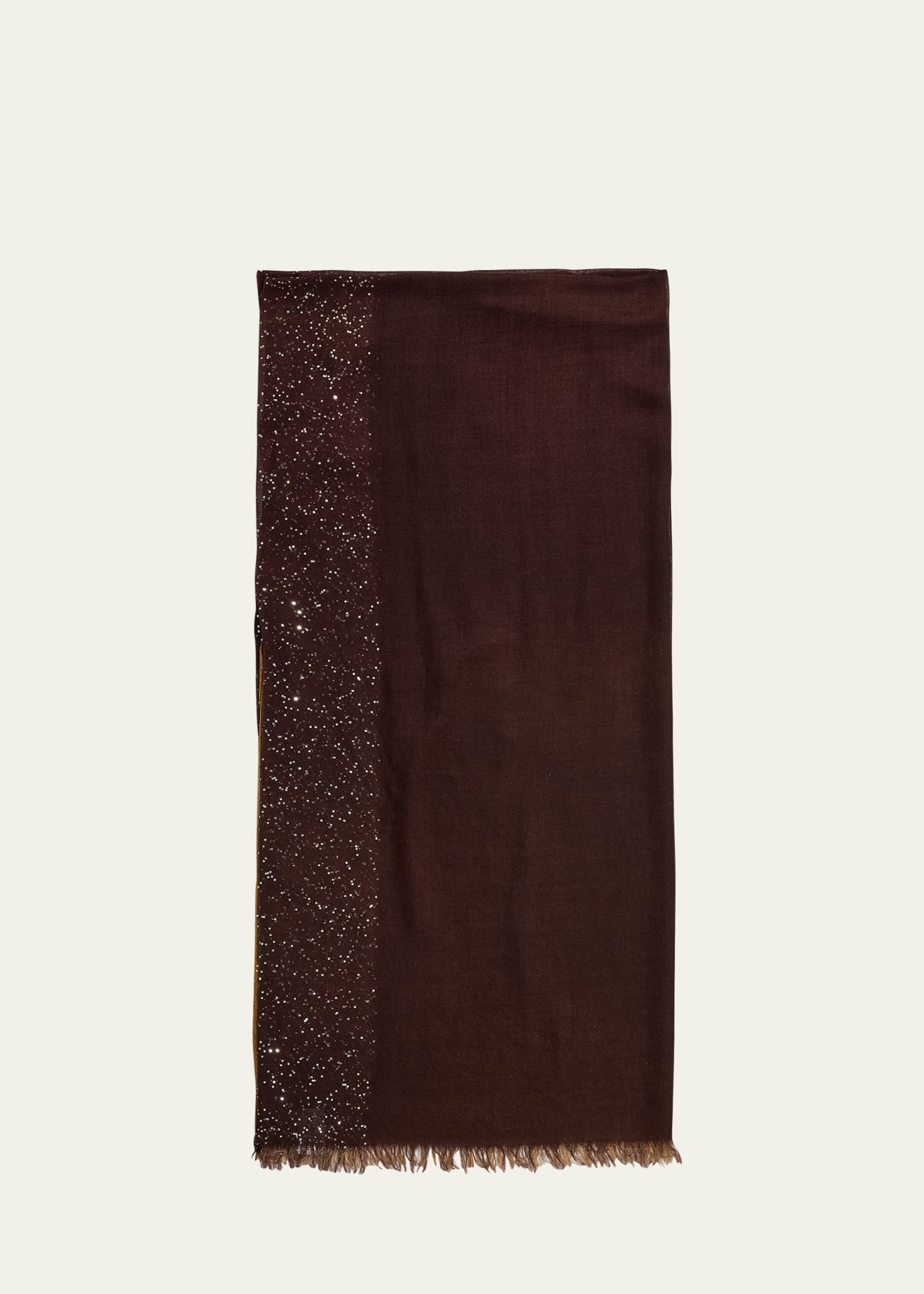 Dania Sequined Ombre Wool-Silk Scarf - 1