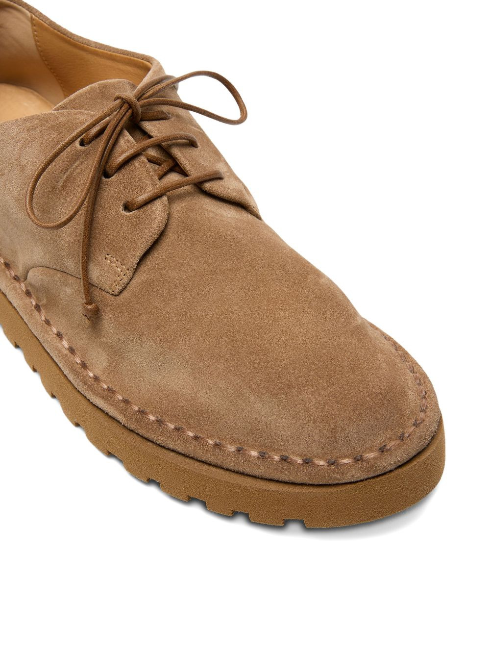 Sancrispa Alta Pomice lace-up suede derby shoes - 4