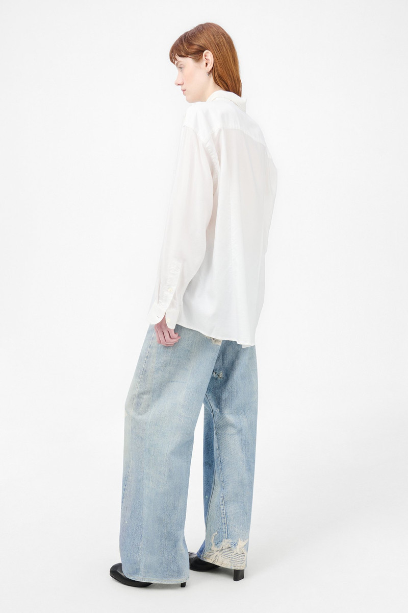 Precious Shirt Static White Liquid Oxford 5
