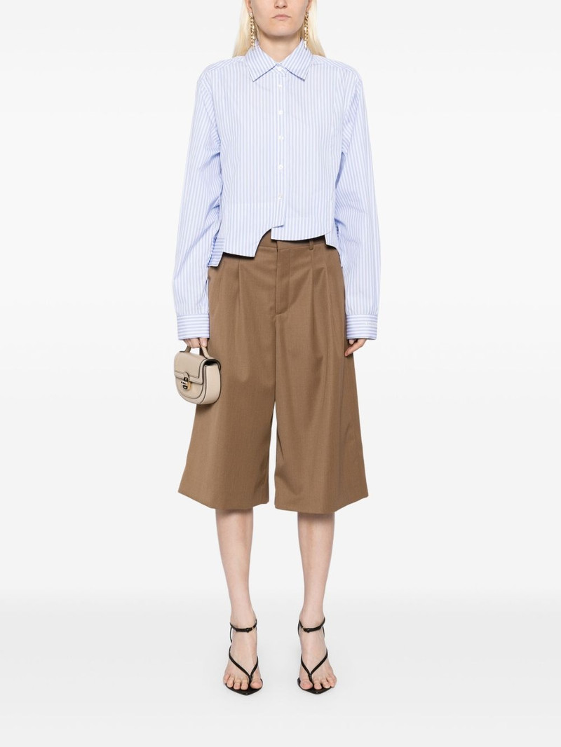 Monse paneled cropped shirt outlook