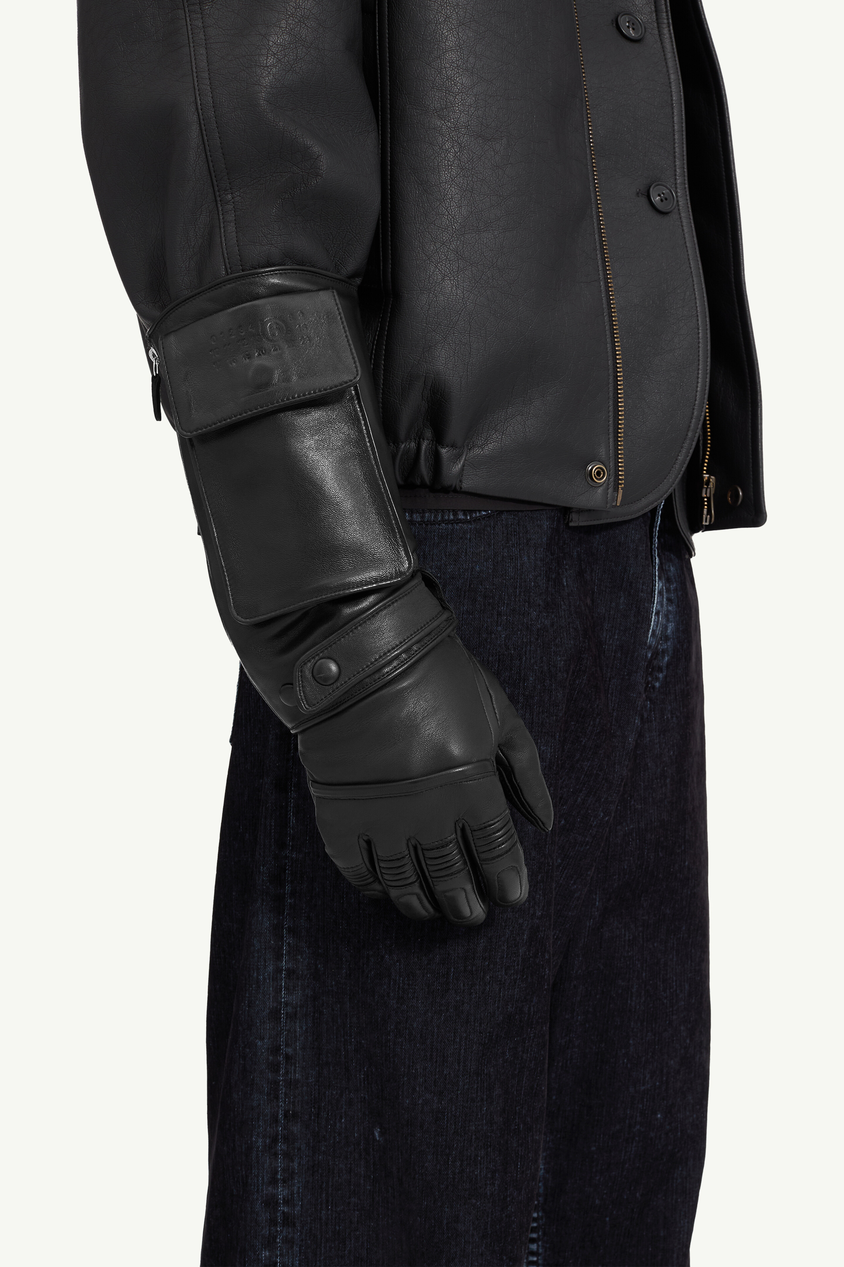 MM6 x Agnelle Leather Gloves - 3