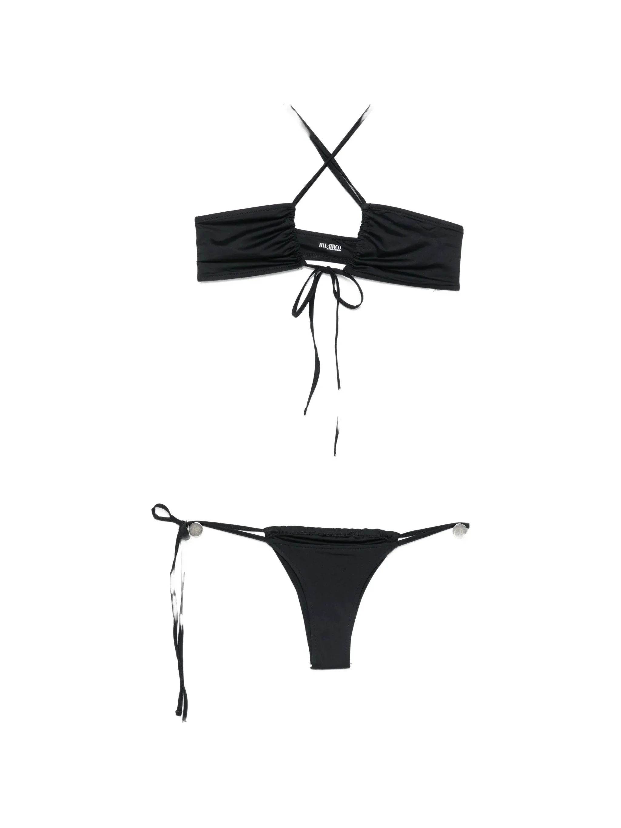The Attico Halterneck Side-tie Bikini - 1