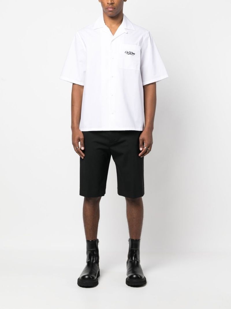 logo-embroidered short-sleeve shirt - 2