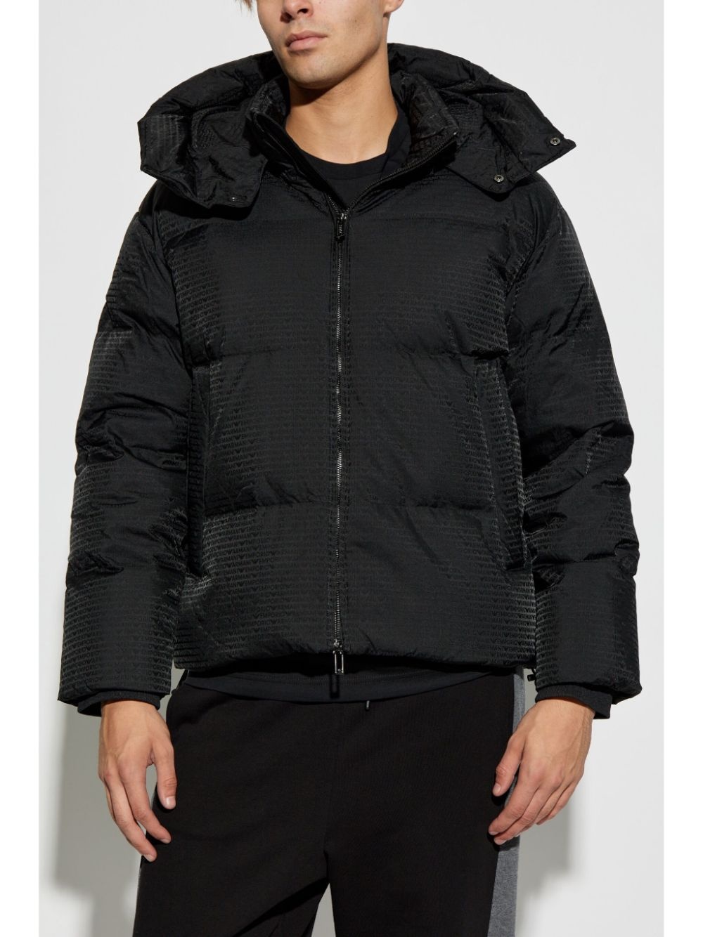monogram padded jacket - 3