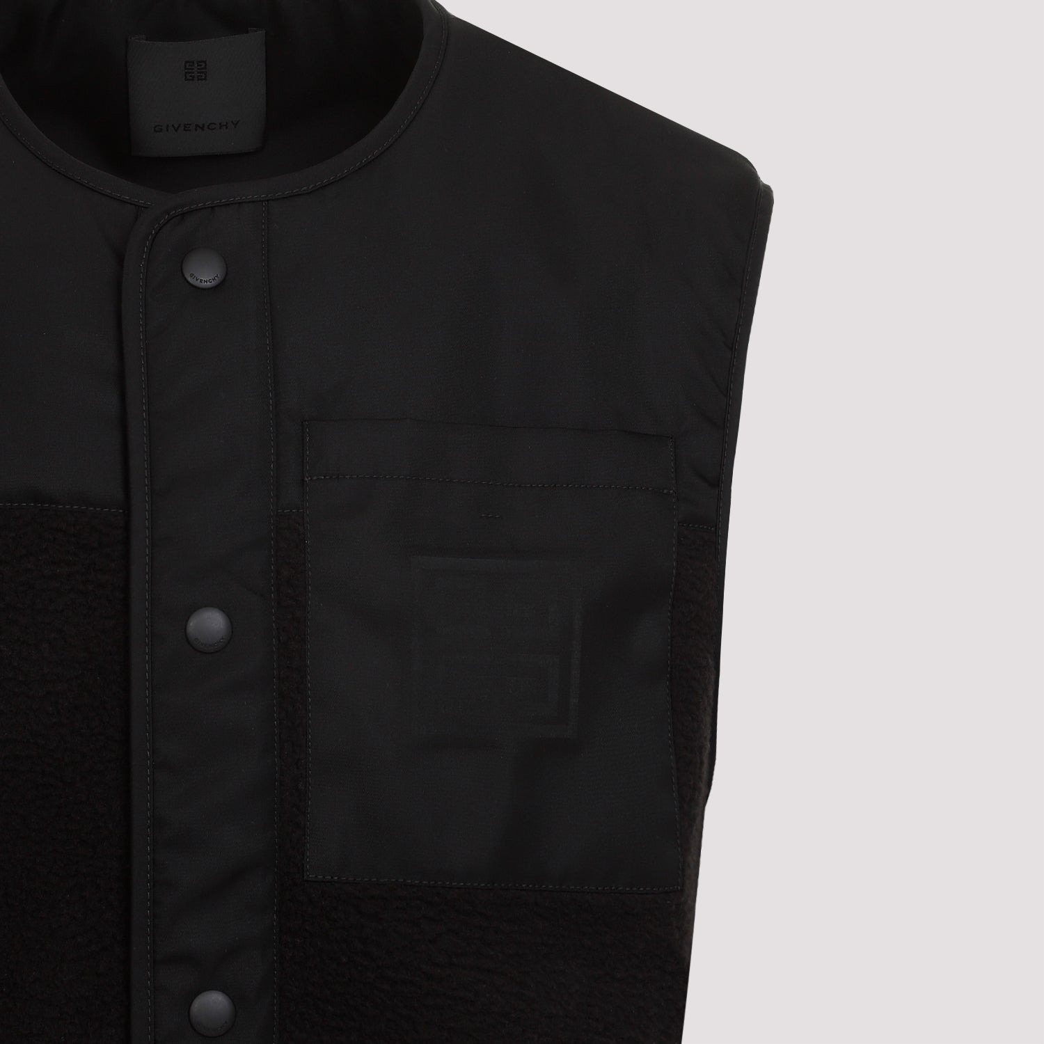 Givenchy Mix Material Vest 4G Pocket Men - 3
