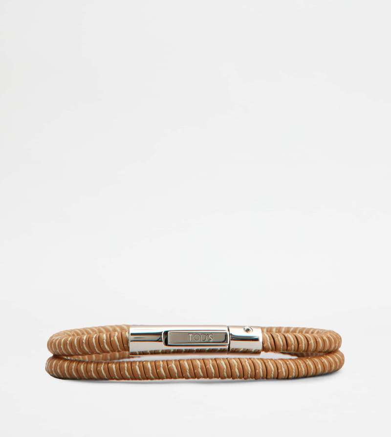 MYCOLORS BRACELET IN LEATHER - BROWN 1