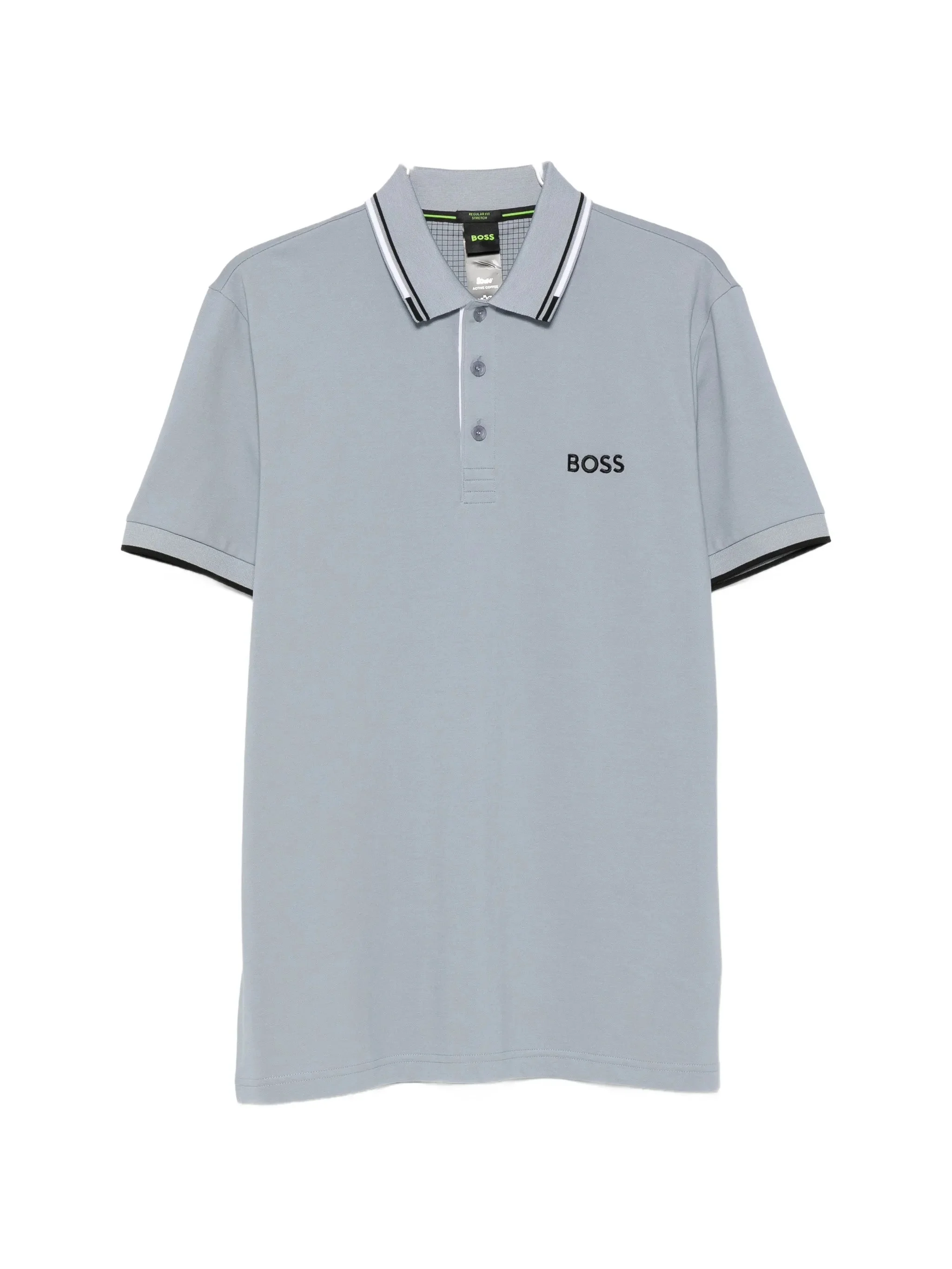 Boss Logo-print Tipped Polo Shirt - 1