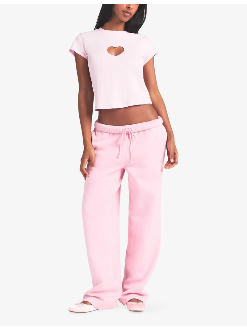 SKIMS Worn-In Heart Baby Cotton-Jersey T-Shirt outlook